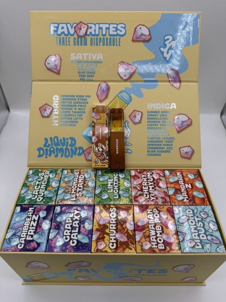 <img data-src="favorite-cannabis-products.jpg" alt="FAVORITE premium cannabis vapes carts edibles concentrates" />